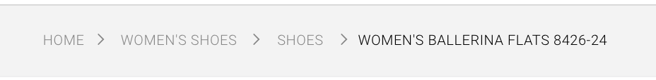 Women s ballerina flats 8426 - breadcrumbs